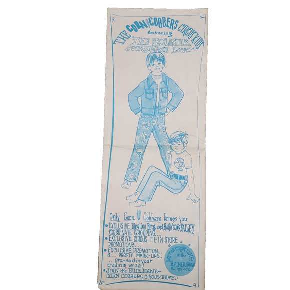 Ringling Bros Barnum & Bailey Elephant Poster P-127 Corn Cobbers Promo 1970s - Picture 4 of 10